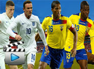 เอกวาดอร์ (อเมริกาใต้) -vs- อังกฤษ (ยุโรป)  Ecuador 2 - 2 England