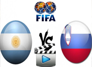 อาร์เจนติน่า -vs- สโลวีเนีย Argentina	 2 - 0	 Slovenia