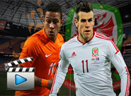 ฮอลแลนด์ -vs- เวลส์  Netherland 2 - 0 Wales