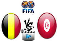 เบลเยียม -vs- ตูนิเซีย Belgium	 1 - 0	 Tunisia