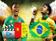 แคเมอรูนvsบราซิล Cameroon 1-4 Brazil