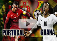 โปรตุเกส -vs- กานา Portugal	 2:1	 Ghana