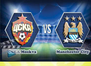 ซีเอสเคเอ มอสโก -vs- แมนฯซิตี้ CSKA Moscow 2-2 Manchester City