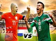 ฮอลแลนด์ -vs- เม็กซิโก Netherlands 	2 - 3 	Mexico