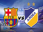 อาโปเอล นิโคเซีย -vs- บาร์เซโลน่า APOEL	0-4	Barcelona