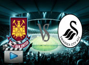  เวสต์แฮม ยูไนเต็ด -vs- สวอนซี ซิตี้ , West Ham United 3-1 Swansea City